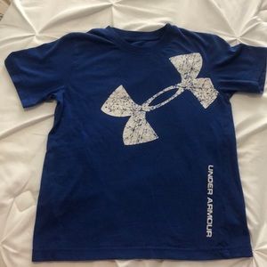 Under Armour youth blue tshirt